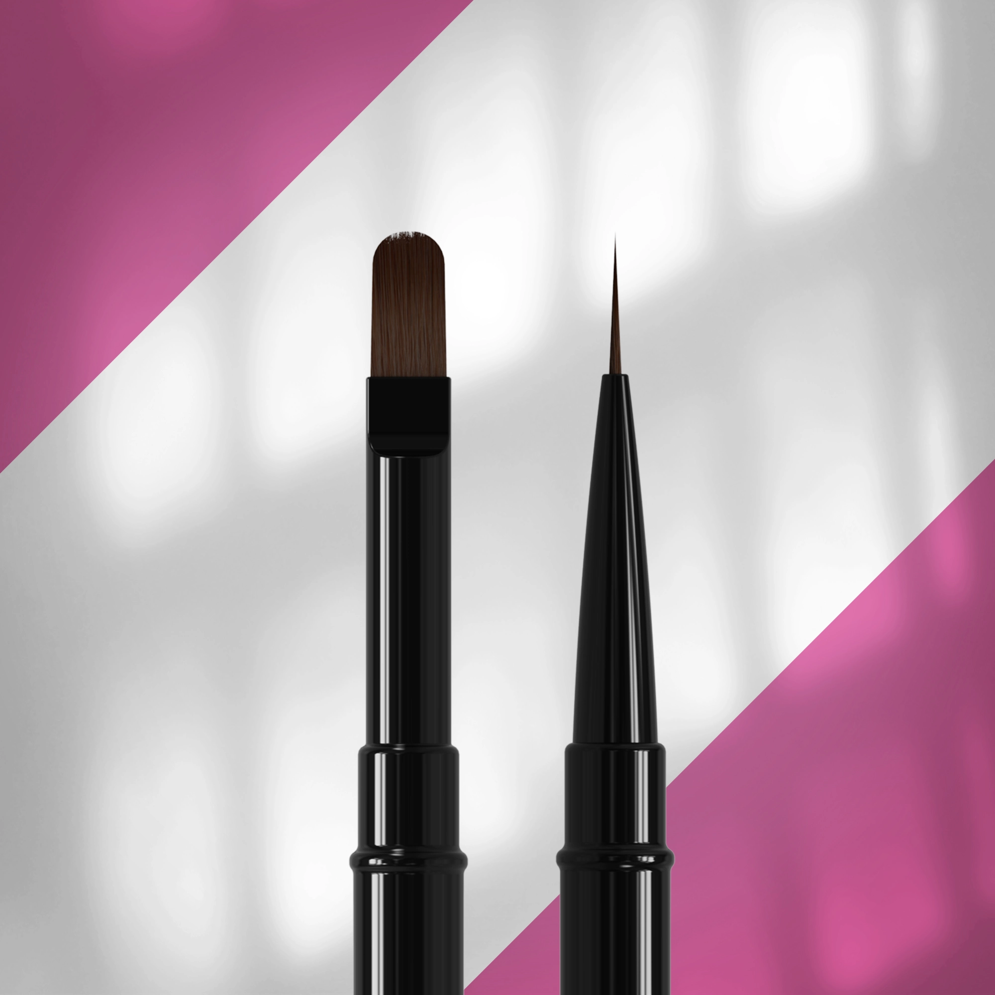 Double-ended brush EXPERT liner 10 mm / for gel 11mm