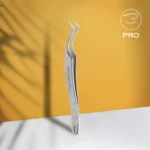 Professional eyelash tweezers EXPERT 41 TYPE 2 (L-shaped, 40')