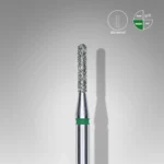 Diamond nail drill bit rounded cylinder green EXPERT head diameter 1,4 mm / working part 8 mm