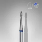Diamond nail drill bit drop blue EXPERT head diameter 1,6 mm / working part 4 mm