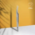 Professional eyelash tweezers EXPERT 41 TYPE 7 (L-shaped, 30')
