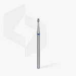 ⁦Diamond nail drill bit rounded bud blue EXPERT head diameter 1,6 mm / working part 3,4 mm⁩ – תמונה ⁦2⁩