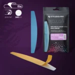 Disposable files for crescent nail file on soft foam layer EXCLUSIVE 40 240 grit (30 pcs)