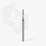 ⁦Diamond nail drill bit flame blue EXPERT head diameter 1,4 mm / working part 8 mm⁩ – תמונה ⁦2⁩