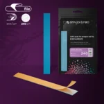 Disposable files for straight nail file (with soft foam layer) EXCLUSIVE 20, 240 grit (30 pcs)