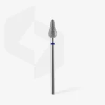 ⁦Diamond nail drill bit rounded pear blue EXPERT head diameter 5 mm / working part 12 mm⁩ – תמונה ⁦2⁩