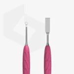 ⁦Manicure pusher Gummy with silicone handle UNIQ 11 TYPE 1 (straight flat and loop pusher)⁩ – תמונה ⁦2⁩