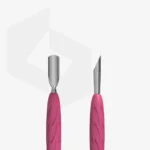 ⁦Manicure pusher Gummy with silicone handle UNIQ 10 TYPE 2 (rounded narrow and beveled pusher)⁩ – תמונה ⁦2⁩