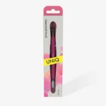 ⁦Manicure pusher Gummy with silicone handle UNIQ 10 TYPE 4.2 (rounded narrow pusher and bent blade)⁩ – תמונה ⁦4⁩