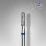 Diamond nail drill bit rounded cylinder blue EXPERT head diameter 2,3 mm / working part 8 mm