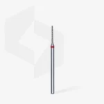 ⁦Diamond nail drill bit needle red EXPERT head diameter 1 mm / working part 10 mm⁩ – תמונה ⁦2⁩