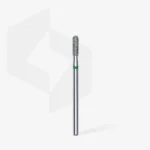 ⁦Diamond nail drill bit rounded cylinder green EXPERT head diameter 2,3 mm / working part 8 mm⁩ – תמונה ⁦2⁩