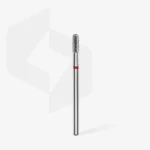 ⁦Diamond nail drill bit rounded cylinder red EXPERT head diameter 2,3 mm / working part 6,5 mm⁩ – תמונה ⁦2⁩