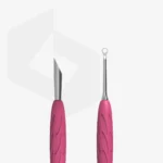 ⁦Manicure pusher Gummy with silicone handle UNIQ 11 TYPE 2 (beveled and loop pusher)⁩ – תמונה ⁦2⁩