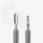 ⁦Hollow manicure pusher EXPERT 100 TYPE 5 (rounded narrow pusher and straight blade)⁩ – תמונה ⁦2⁩