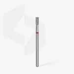 ⁦Diamond nail drill bit cylinder red EXPERT head diameter 2,5 mm / working part 6 mm⁩ – תמונה ⁦2⁩