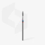⁦Diamond nail drill bit DUO flame red-blue EXPERT head diameter 2,1 mm / working part 8 mm⁩ – תמונה ⁦2⁩