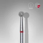 Diamond nail drill bit ball red EXPERT head diameter 4 mm
