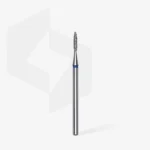 ⁦Diamond nail drill bit pointed flame blue EXPERT head diameter 1,6 mm / working part 8 mm⁩ – תמונה ⁦2⁩