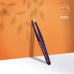 Eyebrow tweezers violet EXPERT 11 TYPE 4v (narrow beveled)