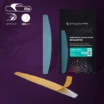 Disposable files for crescent nail file (with soft foam layer) EXCLUSIVE 40, 100 grit (30 pcs)