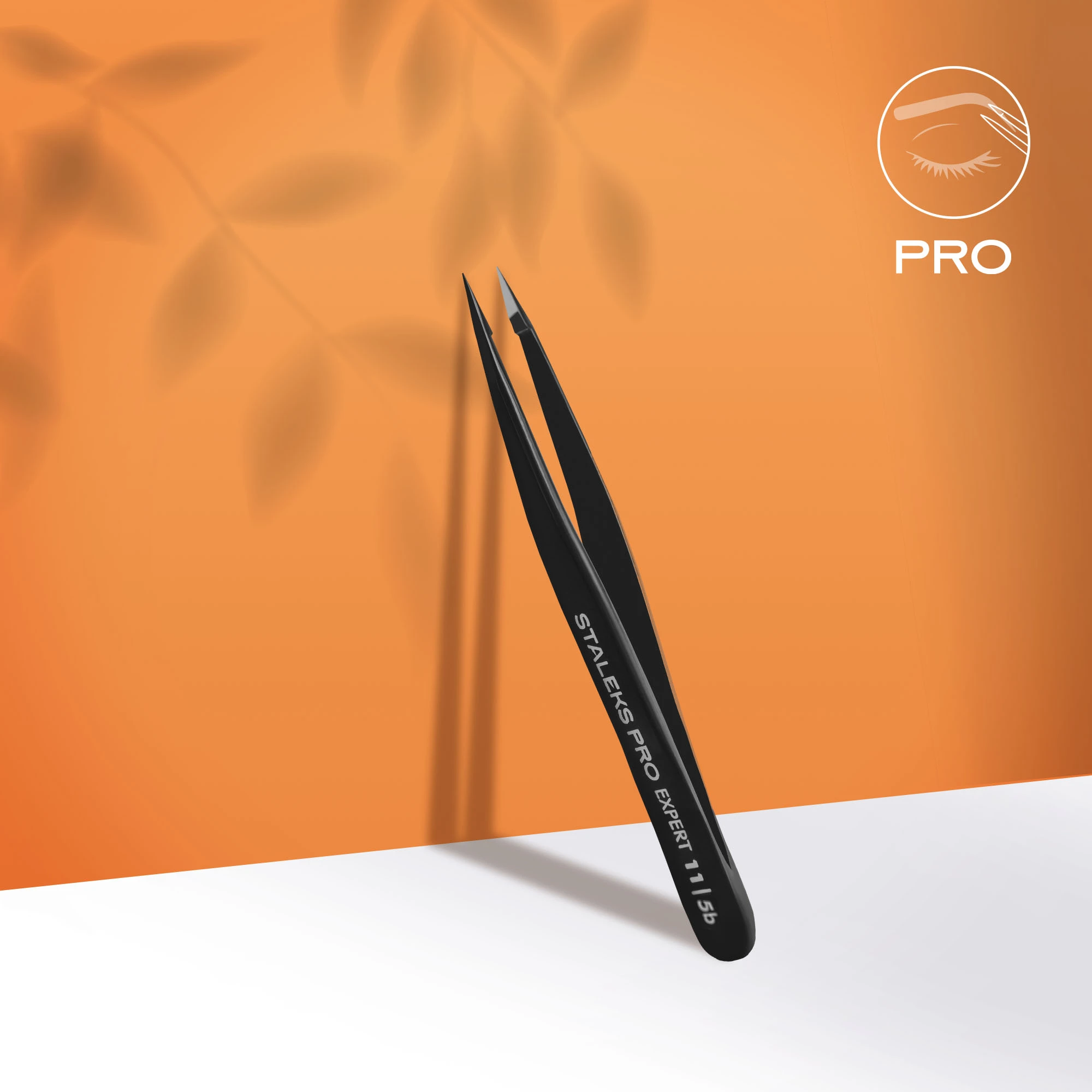Eyebrow tweezers black EXPERT 11 TYPE 5b (point)