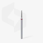 ⁦Diamond nail drill bit frustum red EXPERT head diameter 1,6 mm / working part 10 mm⁩ – תמונה ⁦2⁩