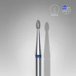 Diamond nail drill bit rounded bud blue EXPERT head diameter 1,6 mm / working part 3,4 mm