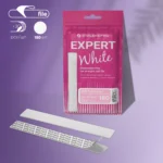 Disposable white files for straight nail file on a soft foam layer EXPERT 20 180 grit (30 pcs)