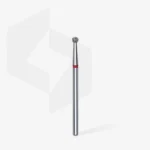 ⁦Diamond nail drill bit ball red EXPERT head diameter 2,7 mm⁩ – תמונה ⁦2⁩