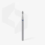 ⁦Diamond nail drill bit pointed bud blue EXPERT head diameter 1,8 mm / working part 4 mm⁩ – תמונה ⁦2⁩