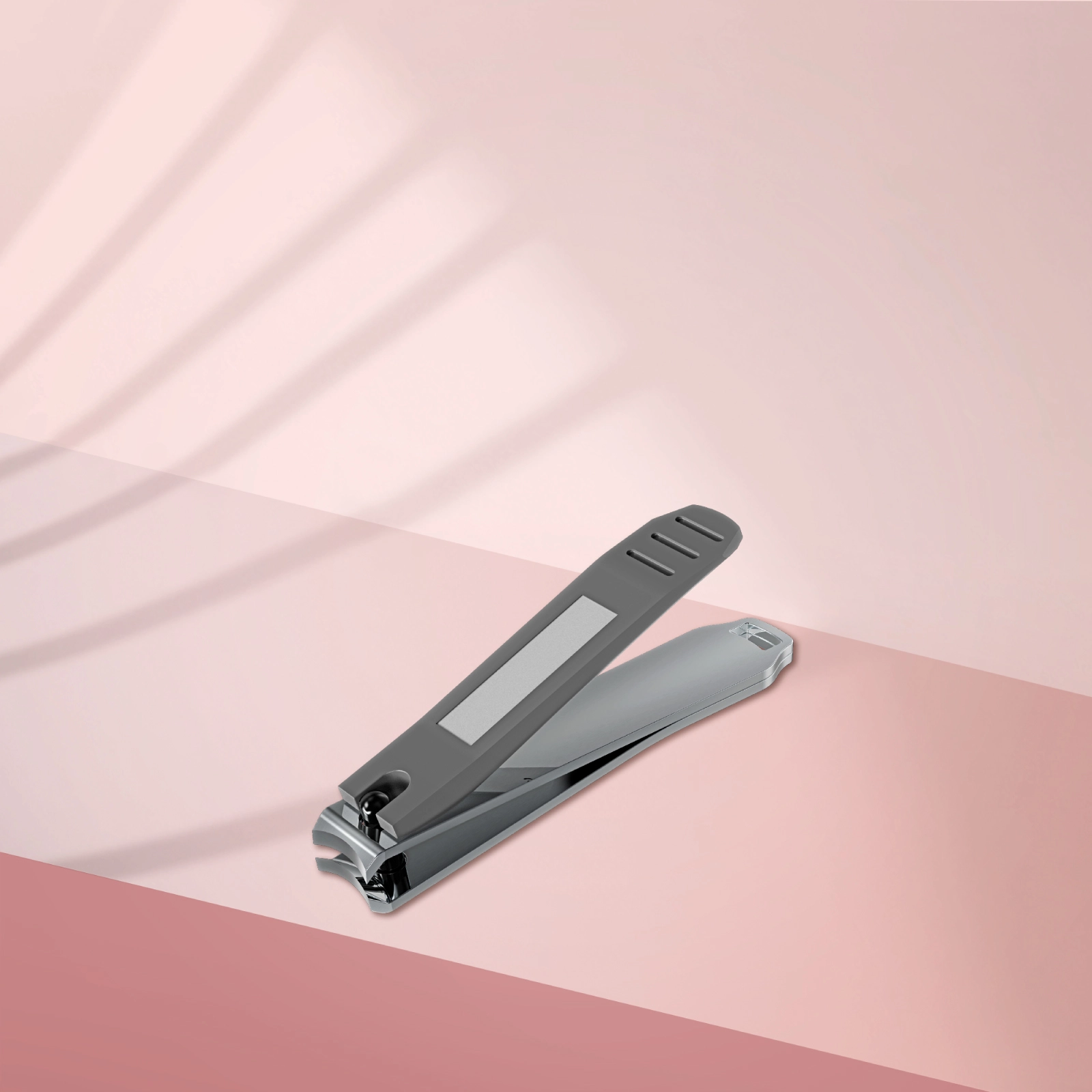 Nail clipper large with matte handle and nail file BEAUTY & CARE 51