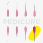 ⁦Working part of the pusher Combo UNIQ 38 straight toenail file⁩ – תמונה ⁦3⁩