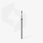 ⁦Diamond nail drill bit drop red EXPERT head diameter 1,6 mm / working part 4 mm⁩ – תמונה ⁦2⁩