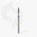 ⁦Diamond nail drill bit flame blue EXPERT head diameter 2,3 mm / working part 10 mm⁩ – תמונה ⁦2⁩