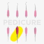 ⁦Working part of the pusher Combo UNIQ 36 straight narrow toenail file⁩ – תמונה ⁦3⁩