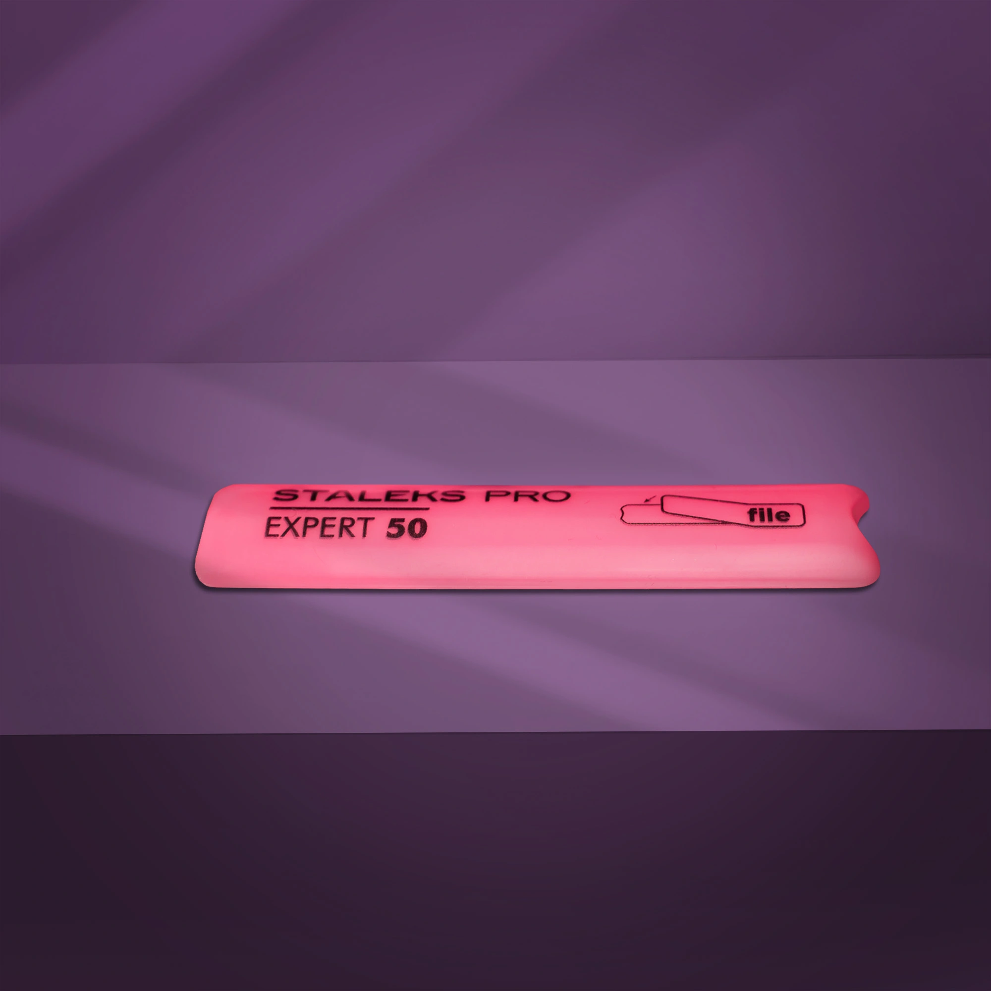 Short beveled plastic base for nail file EXPERT 50
