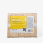 ⁦Wooden wax applicator stick EXPERT 150x17 mm (100 pcs)⁩ – תמונה ⁦2⁩