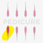 ⁦Working part of the pusher Combo UNIQ 35 narrow toenail file with a bent end⁩ – תמונה ⁦3⁩