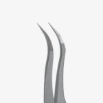 ⁦Professional eyelash tweezers with fiber tips EXPERT 45 TYPE 1 (curved)⁩ – תמונה ⁦2⁩